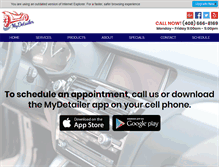 Tablet Screenshot of mydetailer.com